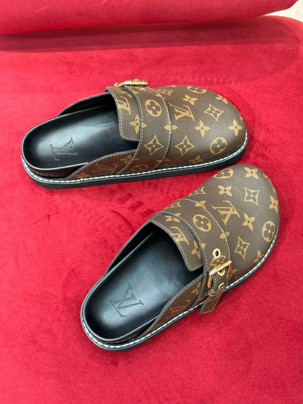 Louis Vuitton LV Easy Mule Monogram Canvas Brown Louis Vuitton LV Easy Mule Monogram Canvas Brown