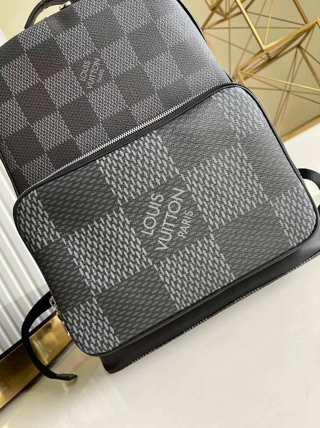 Louis Vuitton Campus Backpack Damier Graphite 3D Canvas Grey