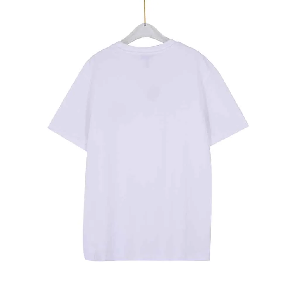 Loewe Anagram Embroidered T-shirt in Cotton for Women in White Loewe Anagram Embroidered T-shirt in Cotton for Women in White