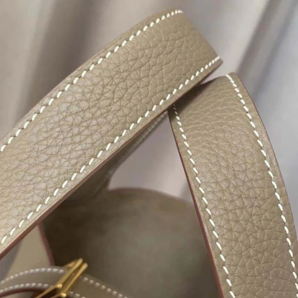 Hermes Picotin Lock 22cm in Clémence leather for Women in Light Brown