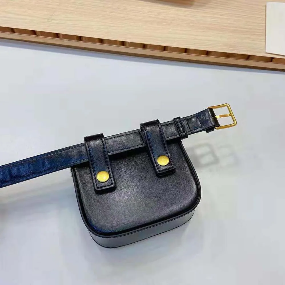 Celine Belt Bag Triomphe Belt in Shiny Calfskin for Women in Black