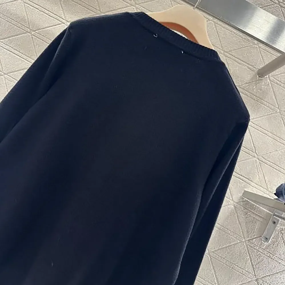 Miu Miu Cashmere Crew-Neck Sweater for Women in Black
