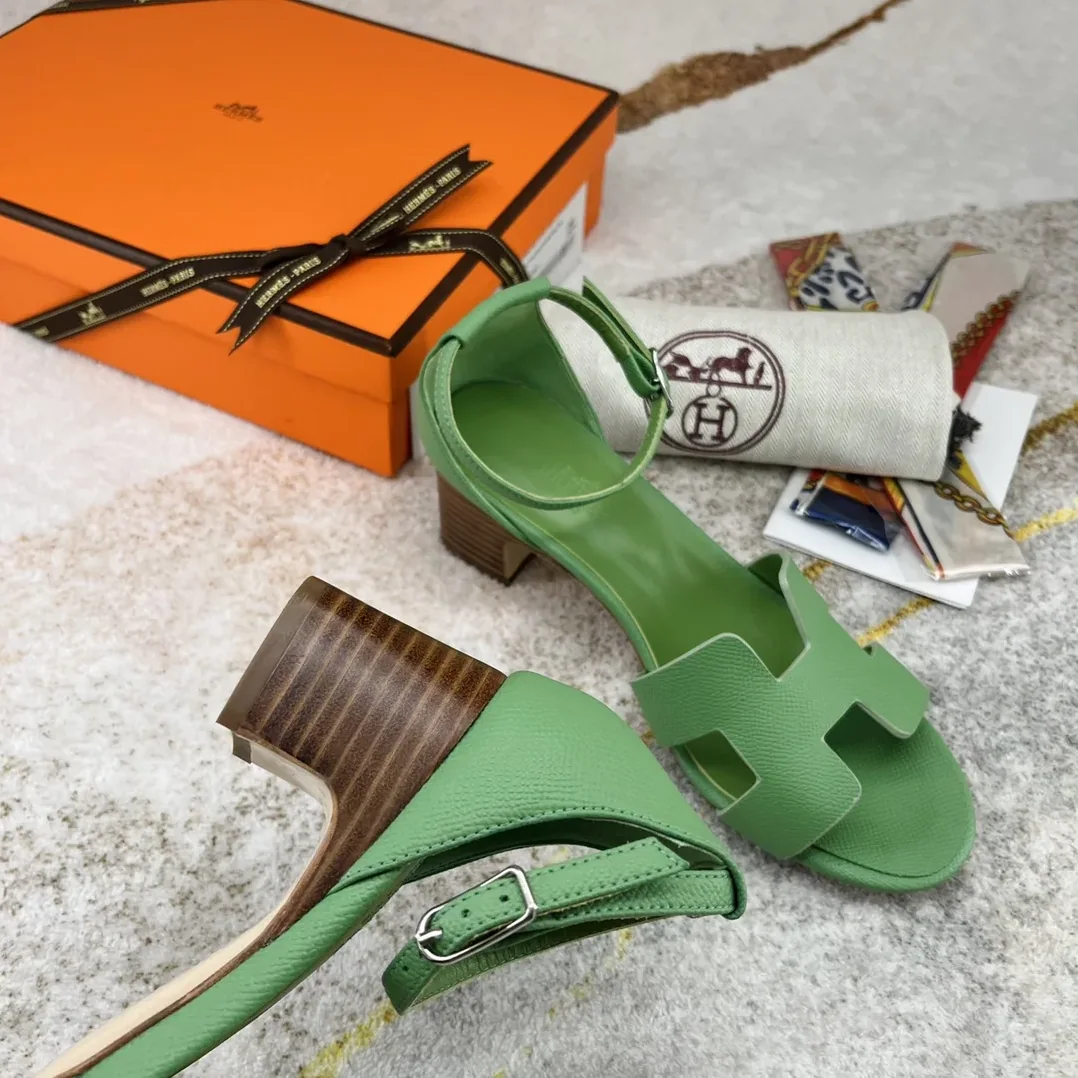 Hermes Encens 50 Sandal Green Hermes Encens 50 Sandal Green