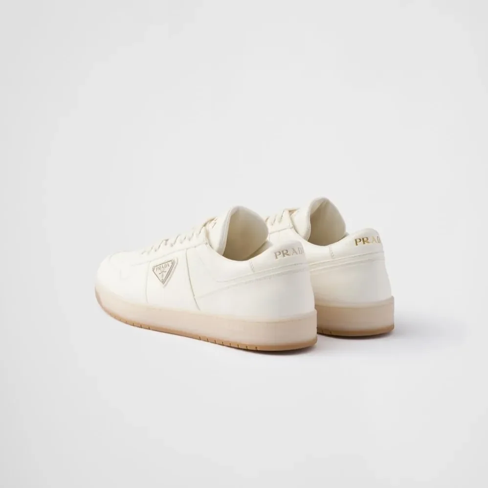 Prada Downtown Nappa Leather Sneakers Ivory 2EE364_038_F0304_F_D001 Prada Downtown Nappa Leather Sneakers Ivory 2EE364_038_F0304_F_D001
