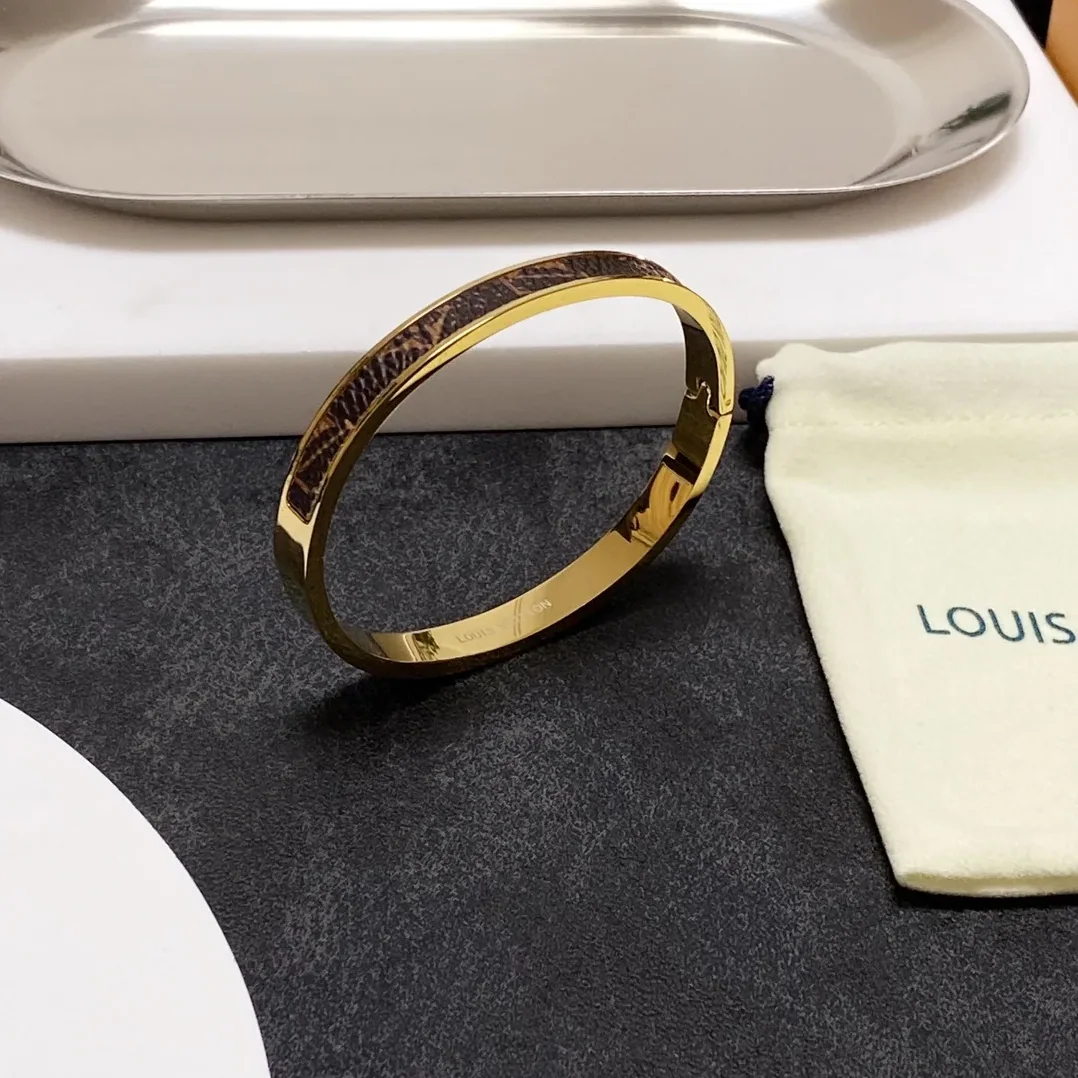 Louis Vuitton Letter Bracelet Gold