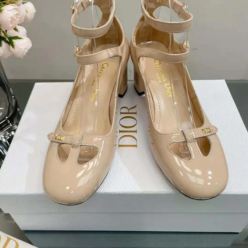 Dior Aime Dior Ballerina Pump Nude Patent Calfskin for Women