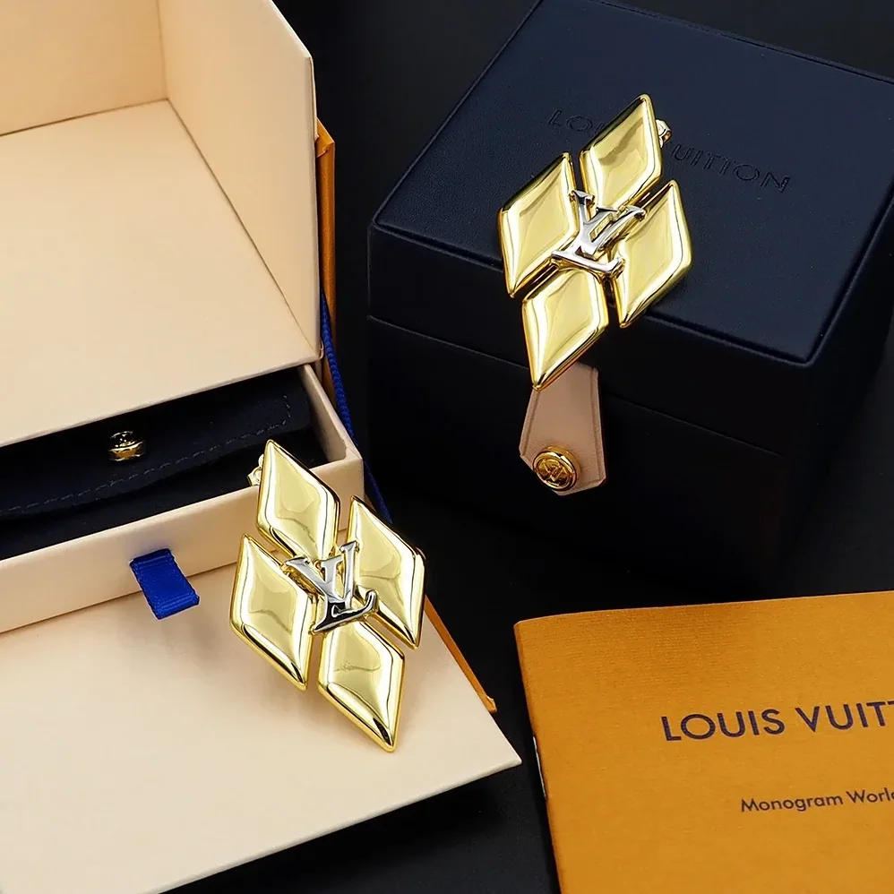 Louis Vuitton GO-14 Earrings Gold Louis Vuitton GO-14 Earrings Gold