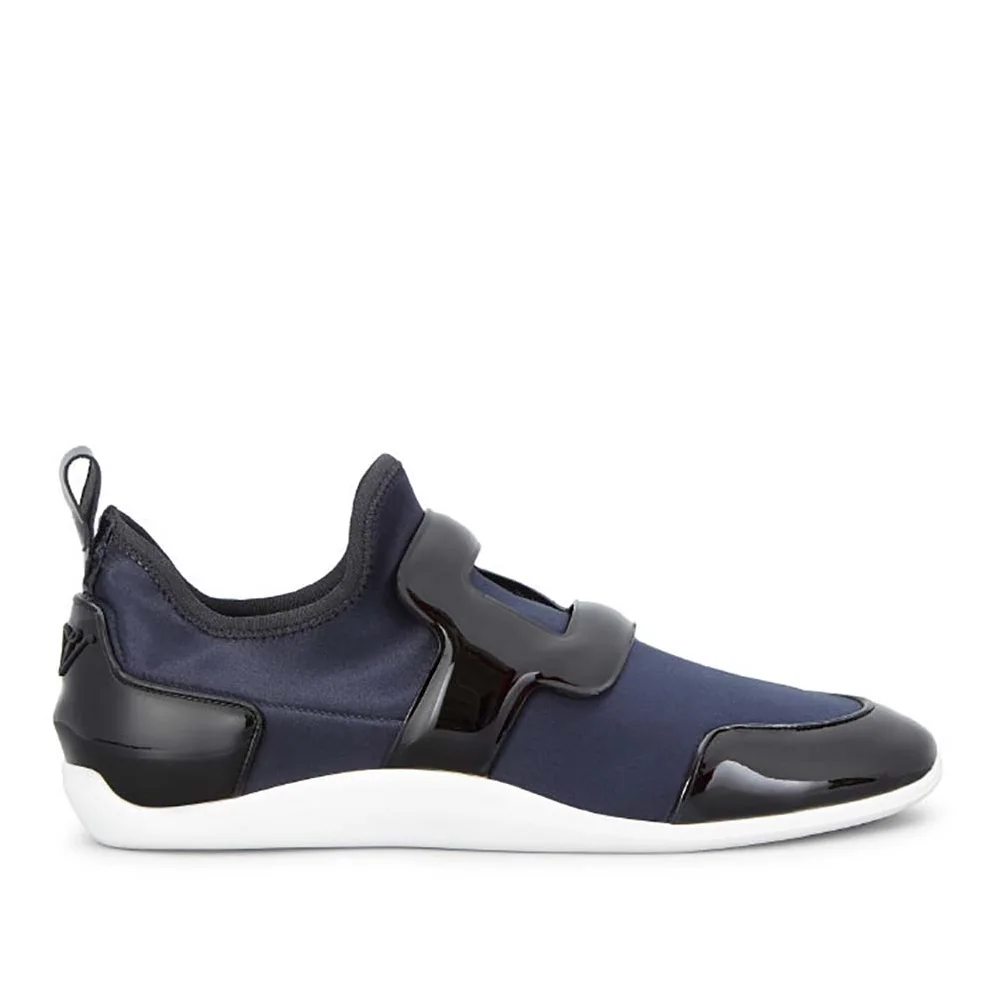 Roger Vivier Shoes Sporty Viv' Leather Buckle for Women in Navy