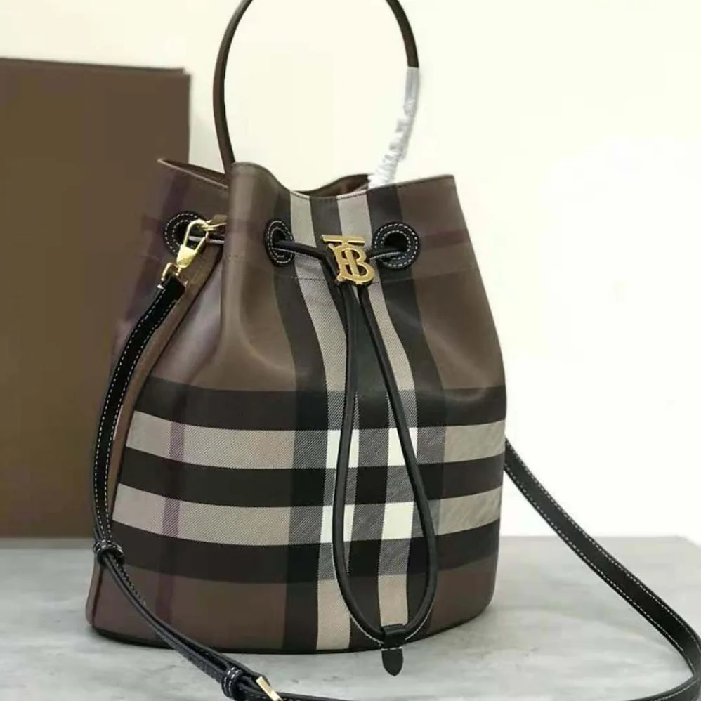 Burberry Mini TB Bucket Bag in Calf Leather for Women Burberry Mini TB Bucket Bag in Calf Leather for Women
