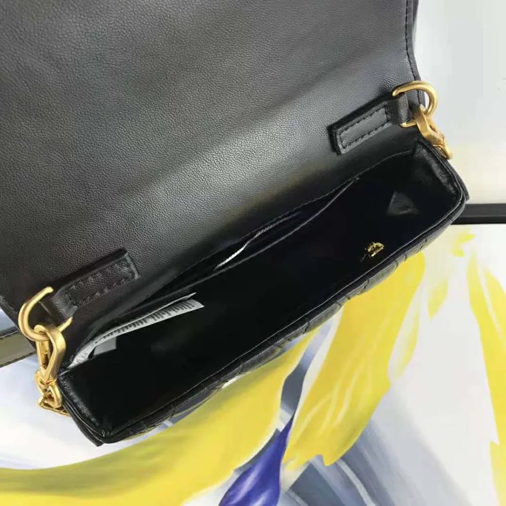 Versace Virtus Quilted Belt Bag in Calfskin Leather for Women in Black Versace Virtus Quilted Belt Bag in Calfskin Leather for Women in Black