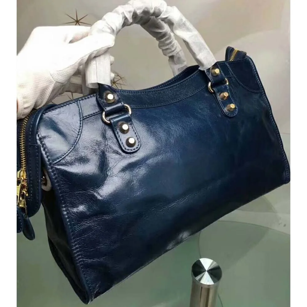 Balenciaga Small Size Lambskin Hand Carry And Shoulder Bag for Women