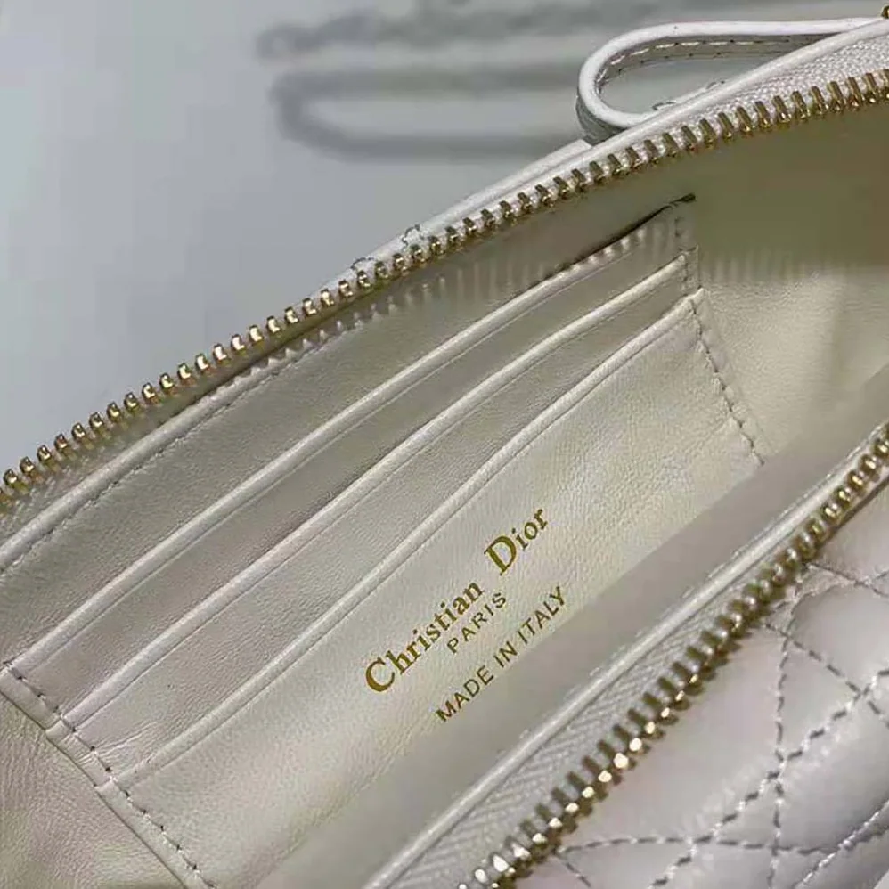 Dior Caro Pouch Latte Supple Cannage Calfskin for Women Dior Caro Pouch Latte Supple Cannage Calfskin for Women