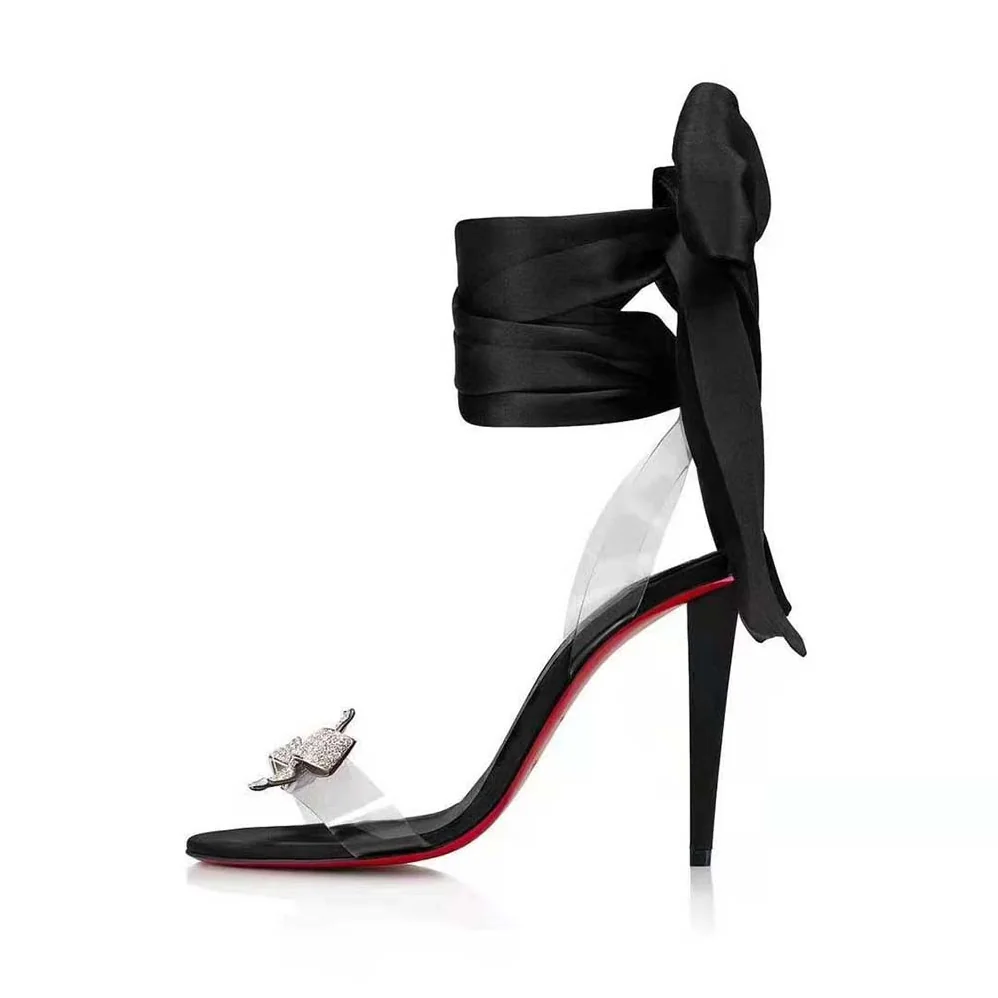 Christian Louboutin Astrinodo 100 mm Heel Height for Women in Black Christian Louboutin Astrinodo 100 mm Heel Height for Women in Black