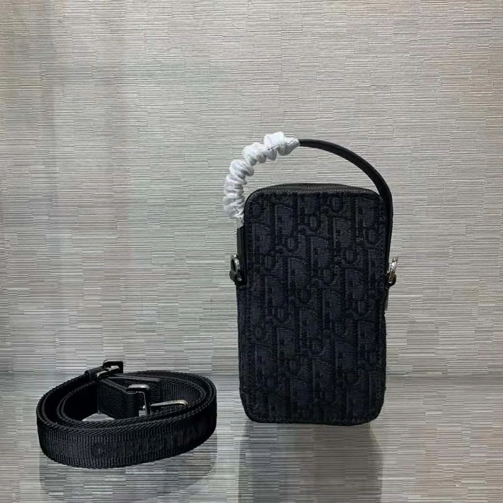 Dior Pouch Black Dior Oblique Jacquard for Men Dior Pouch Black Dior Oblique Jacquard for Men