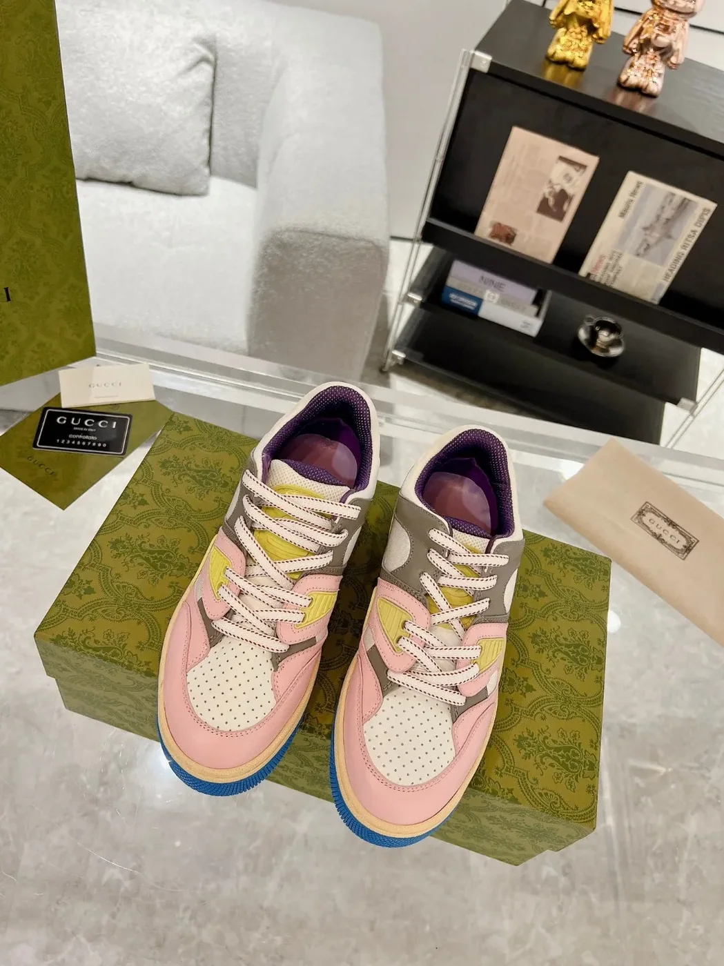 Gucci Basket Sneaker Pink Gucci Basket Sneaker Pink
