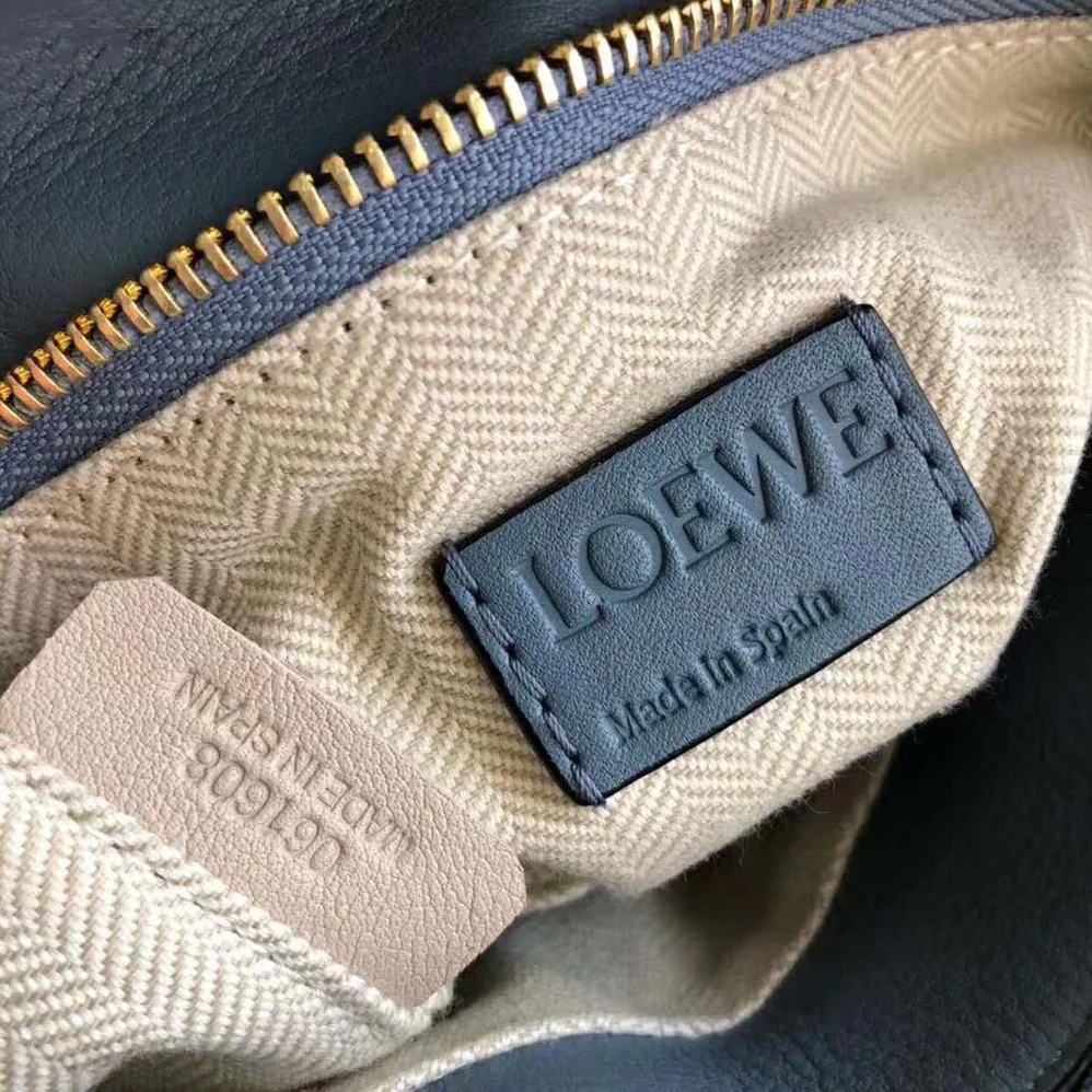 Loewe Puzzle Small Bag in Classic Calf Leather for Women in Blue