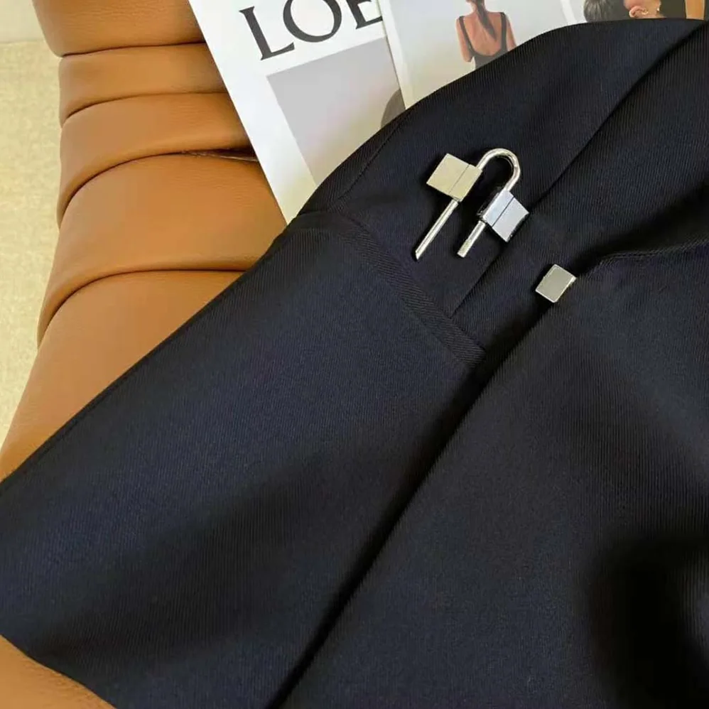 Givenchy Jacket in Lightweight Wool with Padlock for Women in Black Givenchy Jacket in Lightweight Wool with Padlock for Women in Black