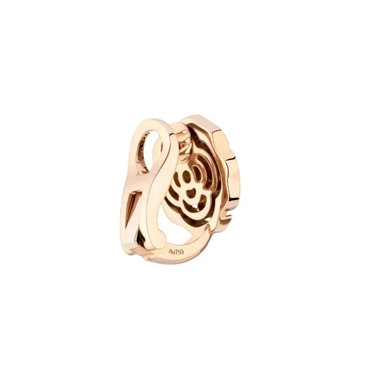 Chanel Extrait De Camélia Earrings Rose Gold Chanel Extrait De Camélia Earrings Rose Gold