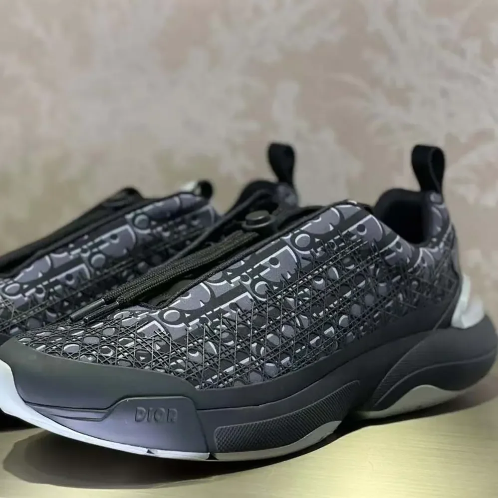 Dior B24 Sneaker Black Dior Oblique Technical Fabric for Men Dior B24 Sneaker Black Dior Oblique Technical Fabric for Men