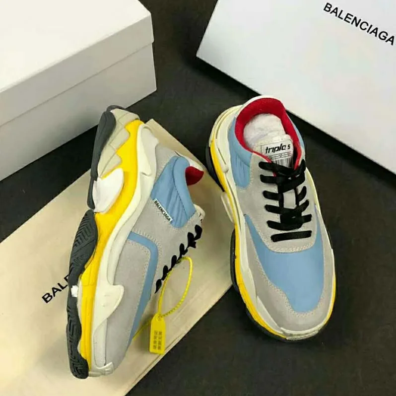 Balenciaga Shoes Triple S Trainers Oversized Sneakers 10mm Heel for Unisex