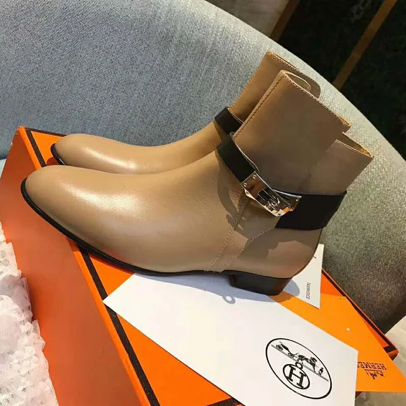 Hermes Shoes Neo Ankle Boot for Women in Brown