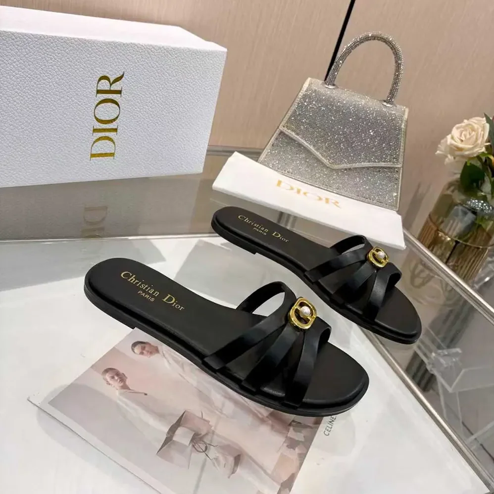 Dior 30M Slide Black Calfskin for Women Dior 30M Slide Black Calfskin for Women