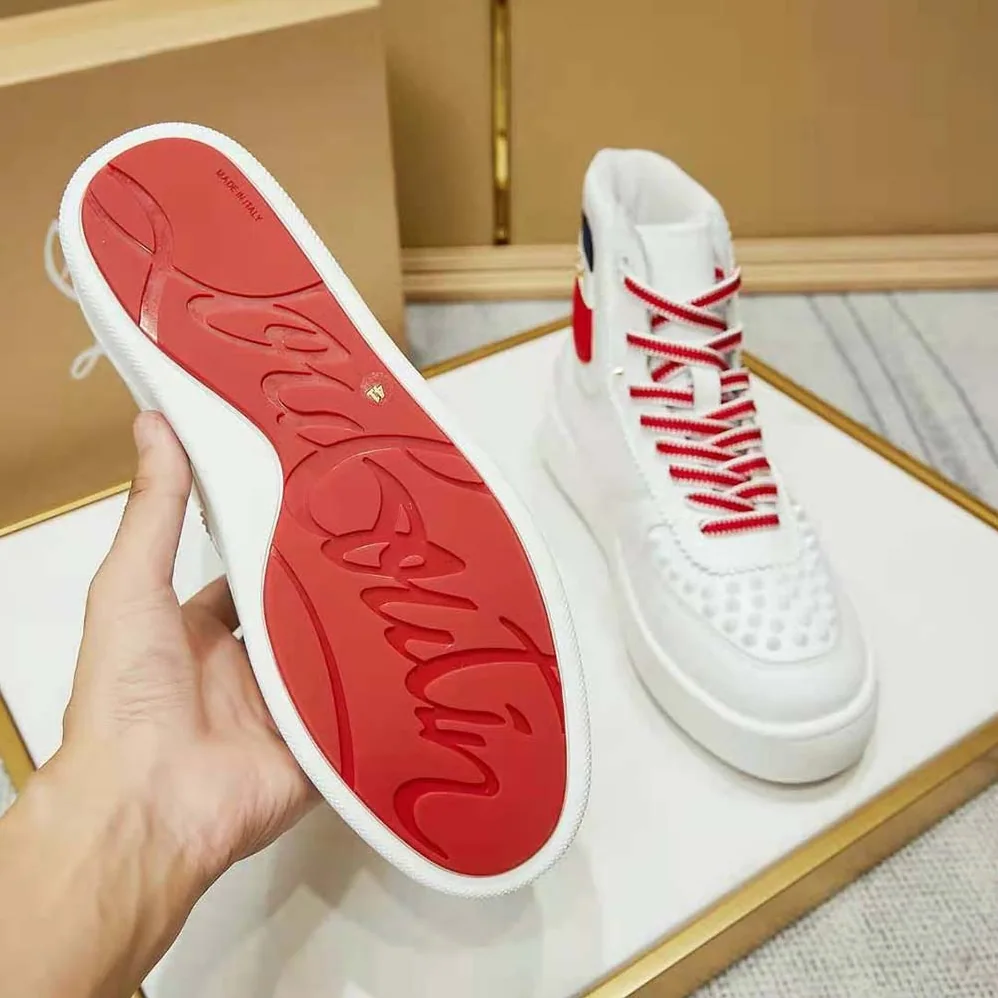Christian Louboutin Top Rui Spikes Flat Tennis for Women in inspired Sneaker