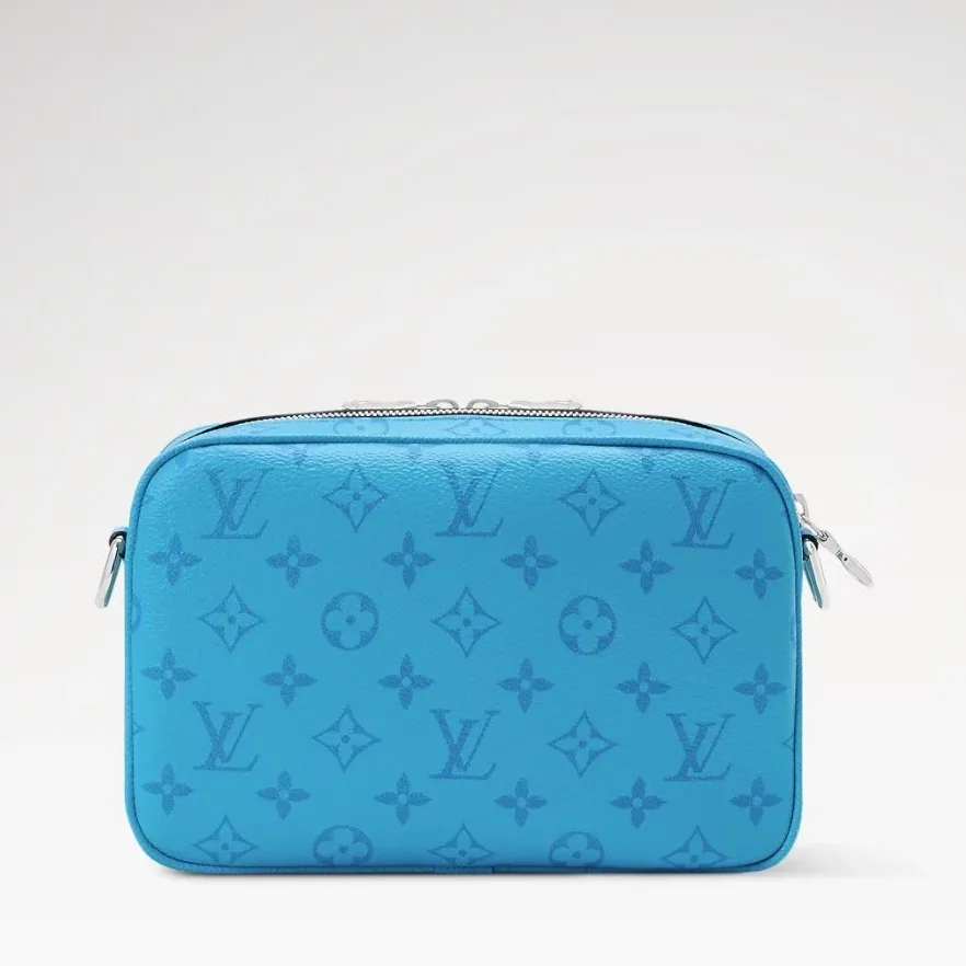 Louis Vuitton Alpha Messenger Crossbody Bag in Tropical Blue Silver Hardware
