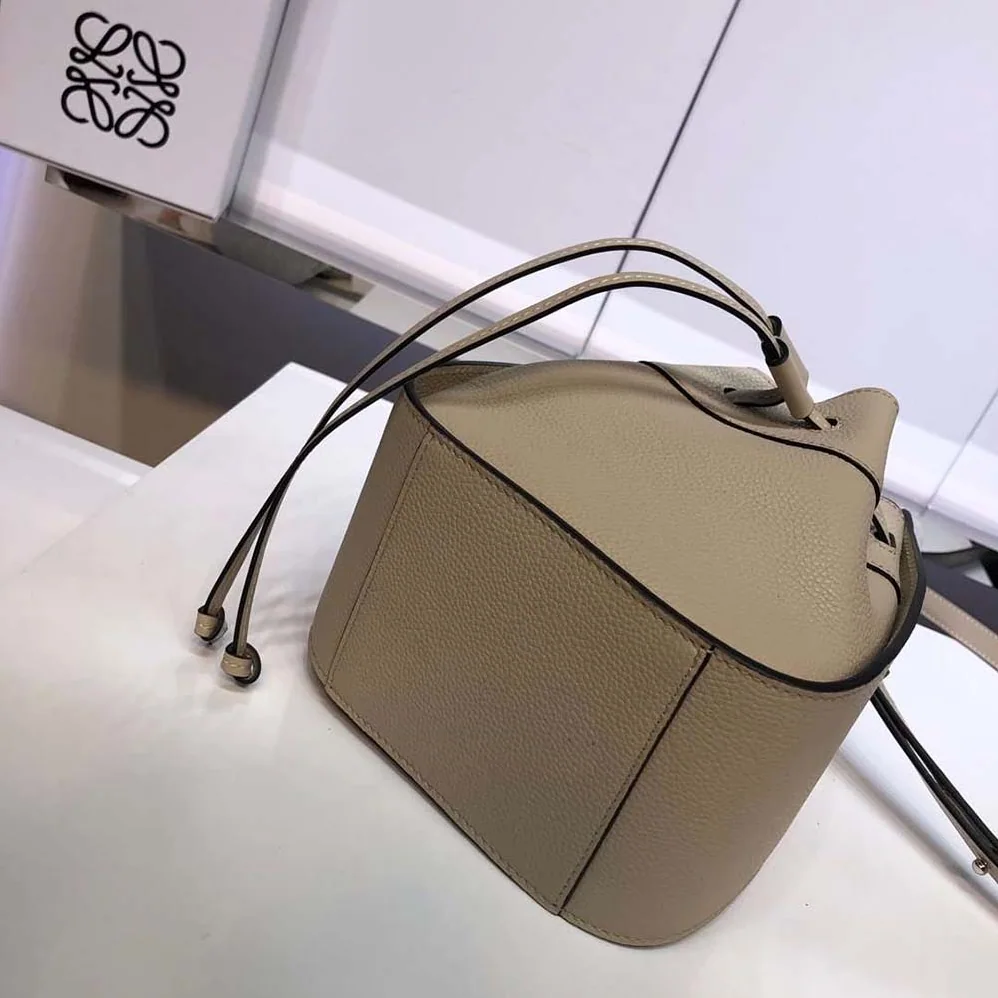 Loewe Hammock Drawstring Mini Bag for Women in Beige Loewe Hammock Drawstring Mini Bag for Women in Beige