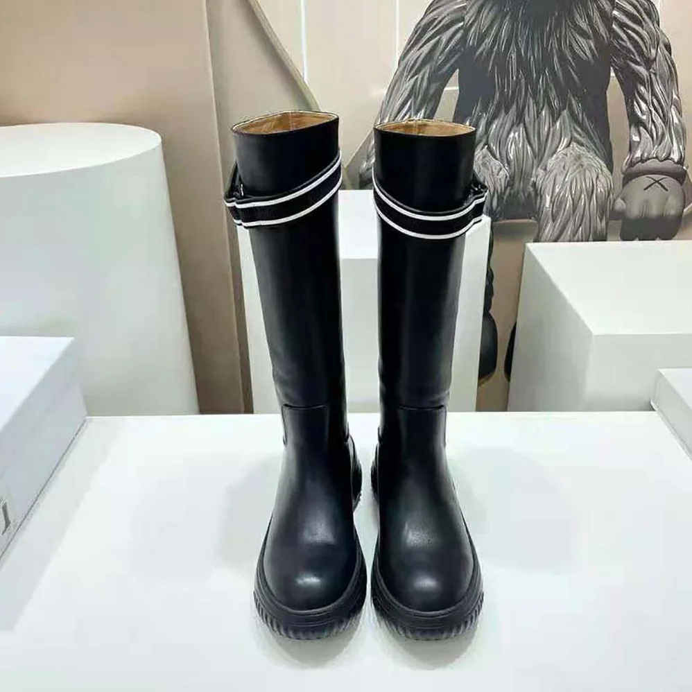 Dior D for Women in Racer Boot Black Calfskin