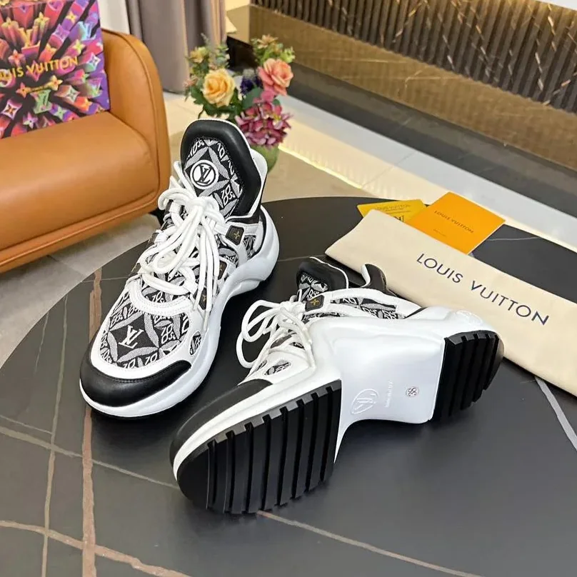 Louis Vuitton LV Archlight Sneaker Dark Brown for Women Louis Vuitton LV Archlight Sneaker Dark Brown for Women