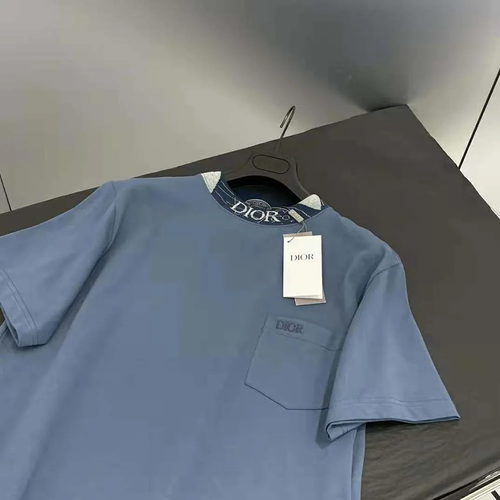 Dior Dior and Duncan Grant and Charleston Relaxed-Fit T for Men in shirt Blue Cotton Jersey Dior Dior and Duncan Grant and Charleston Relaxed-Fit T for Men in shirt Blue Cotton Jersey