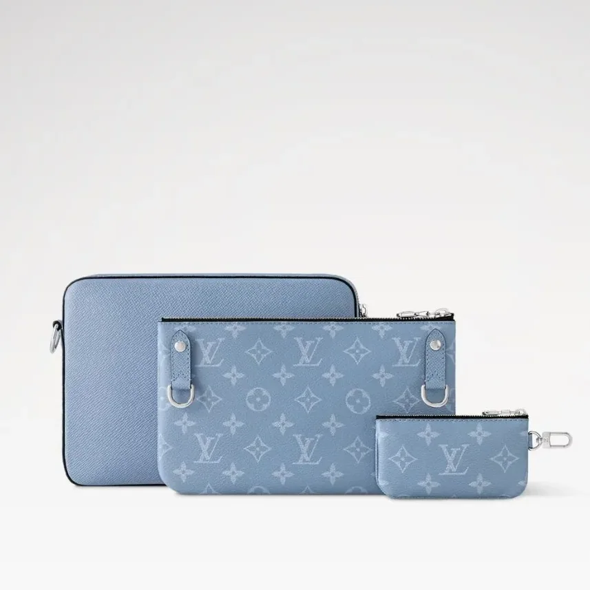 Louis Vuitton Trio Messenger Sky Blue /
