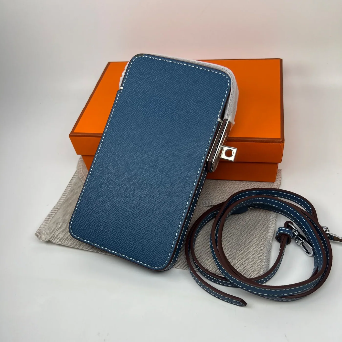 Hermes Hac A Box Phone Case Blue / Hermes Hac A Box Phone Case Blue /
