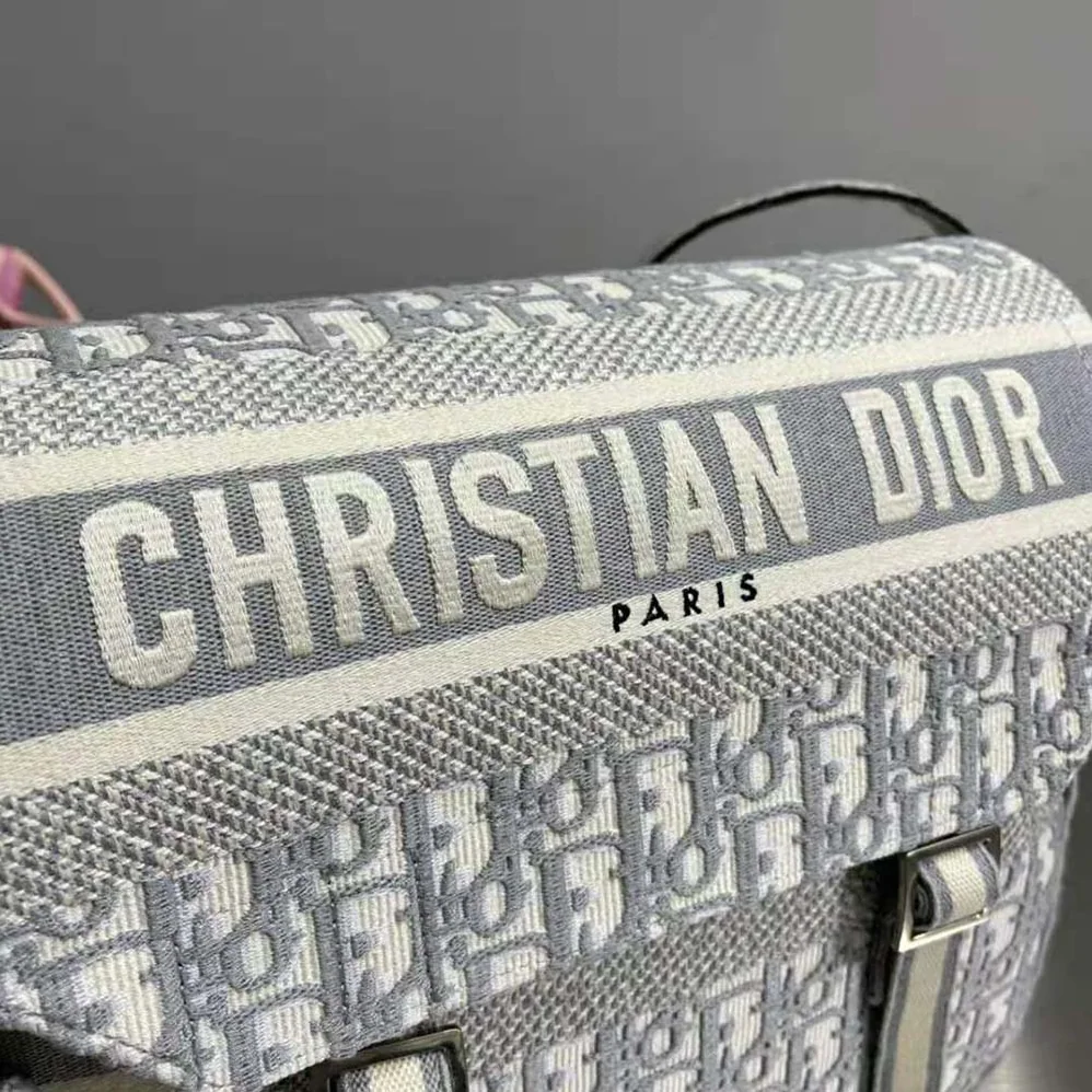 Dior Diorcamp Bag Dior Oblique Embroidery for Men in Silver Dior Diorcamp Bag Dior Oblique Embroidery for Men in Silver