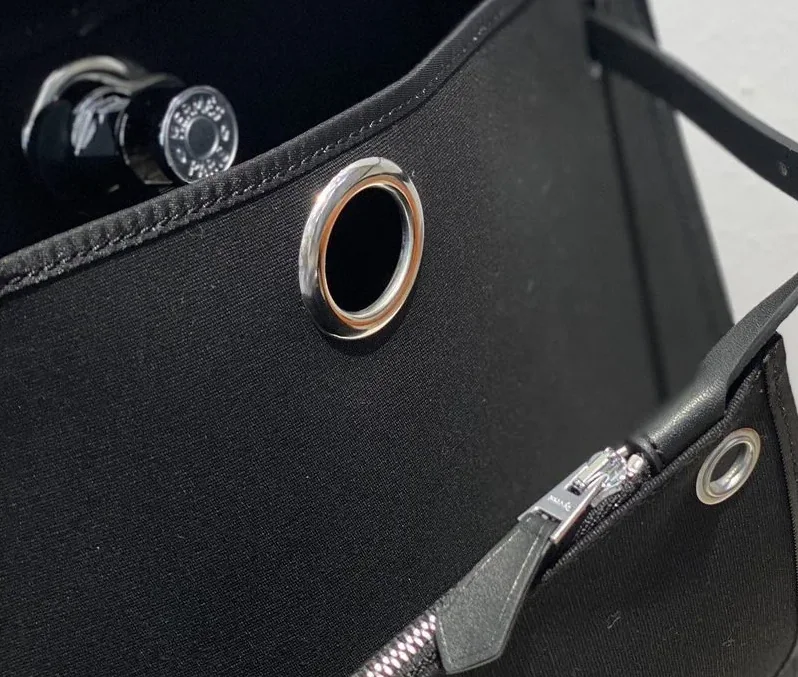 Hermes Herbag Zip Bag Black, Silver Toned Hardware Bag Hermes Herbag Zip Bag Black, Silver Toned Hardware Bag