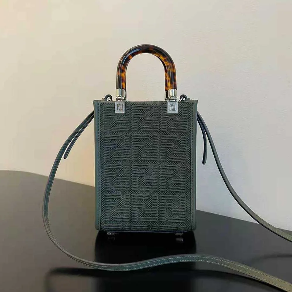 Fendi Mini Sunshine Shopper FF Fabric Mini for Women in Bag Fendi Mini Sunshine Shopper FF Fabric Mini for Women in Bag
