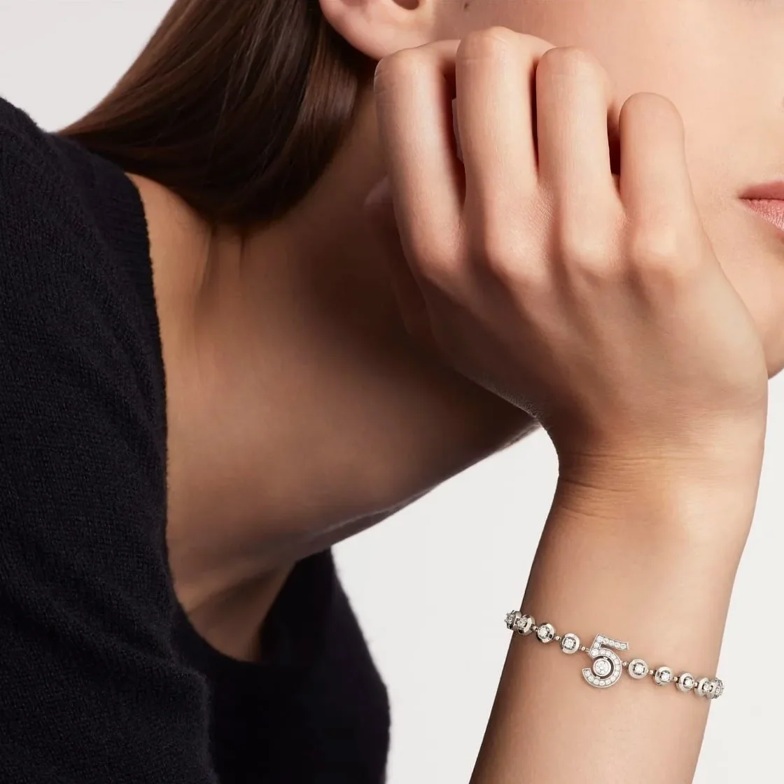 Chanel Eternal N°5 Bracelet Silver Hardware