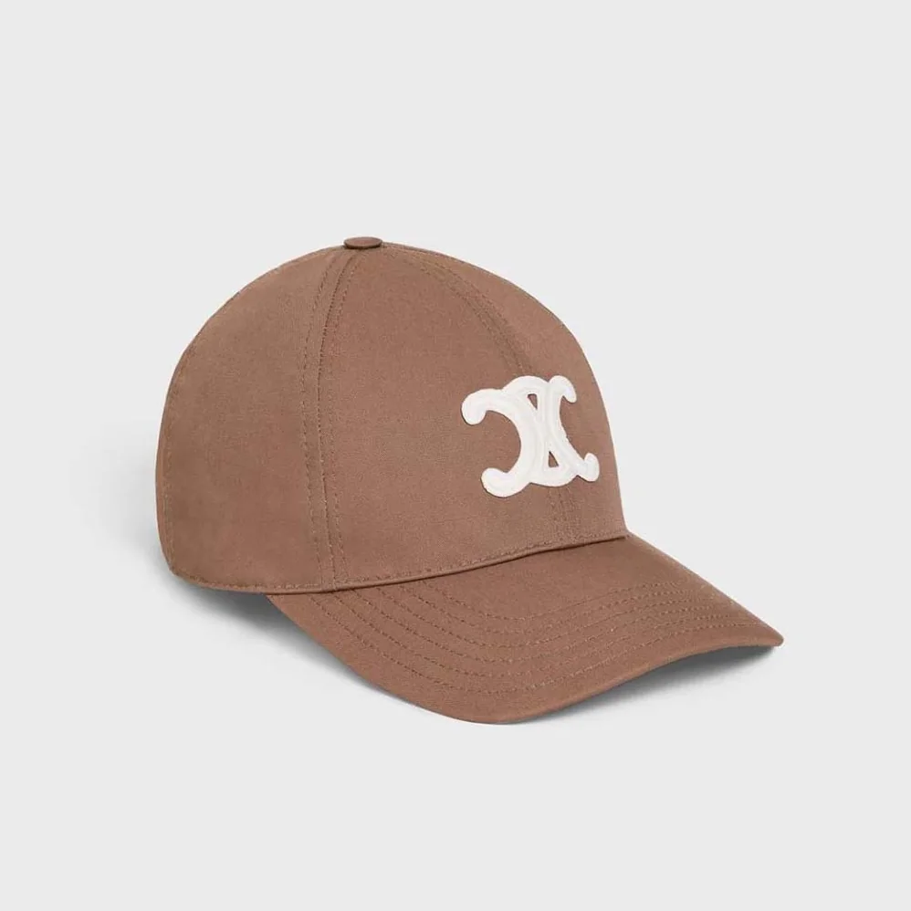 Celine Triomphe Baseball Cap in Cotton for Women Celine Triomphe Baseball Cap in Cotton for Women