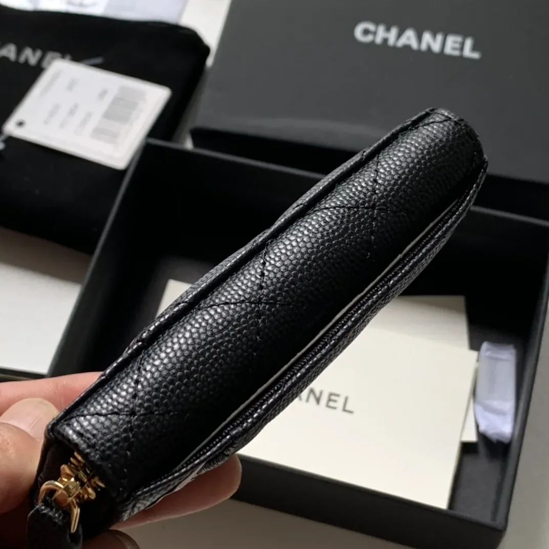 Chanel Zipped Coin Purse Pink Bag /