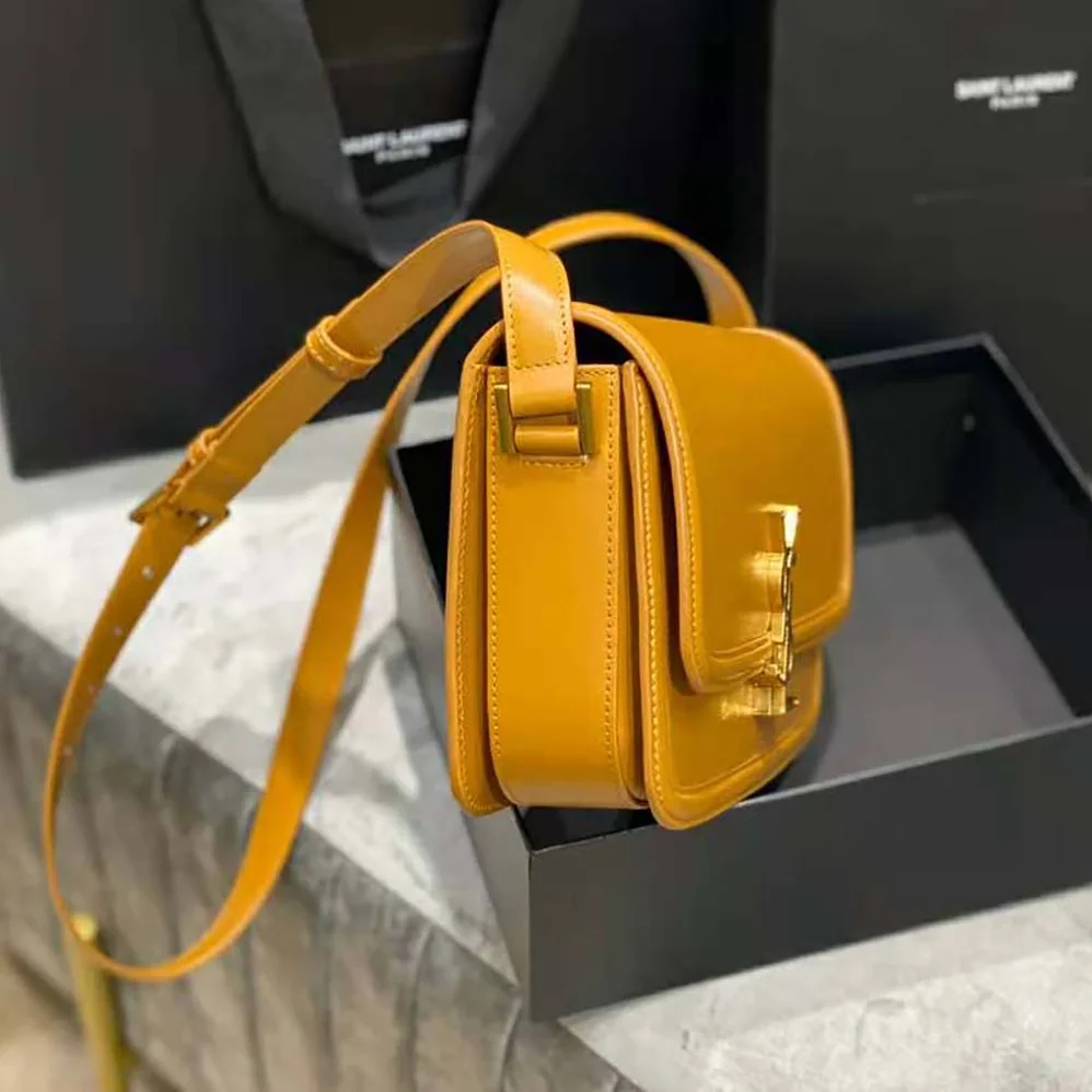 Saint Laurent YSL Solferino Medium Satchel in Box Saint Laurent Leather for Women in Brown Saint Laurent YSL Solferino Medium Satchel in Box Saint Laurent Leather for Women in Brown