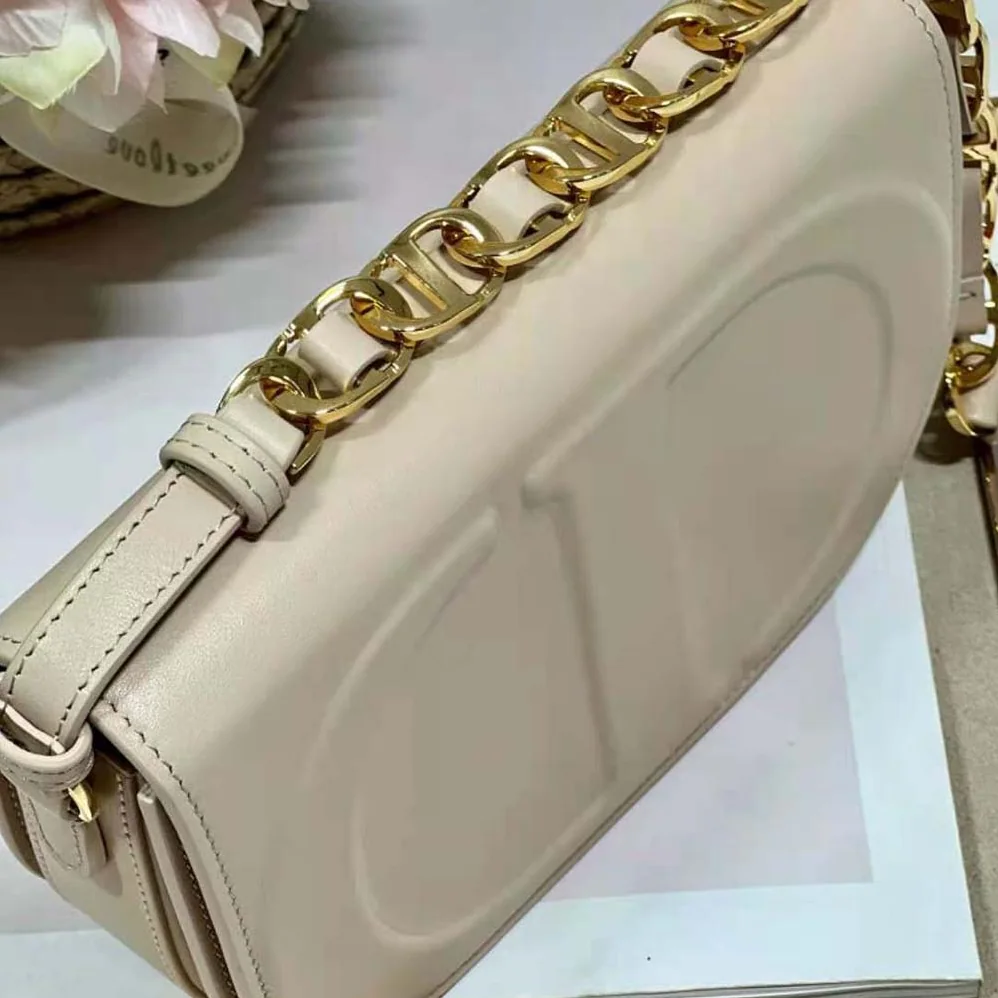 Dior CD Signature Bag with Strap Caramel Beige CD for Women in Embossed Box Calfskin Dior CD Signature Bag with Strap Caramel Beige CD for Women in Embossed Box Calfskin