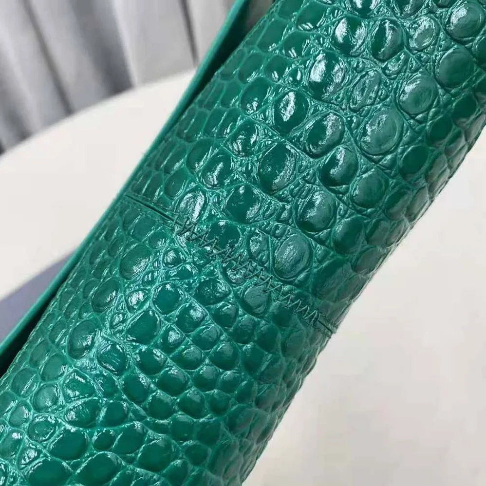 Balenciaga XX Small Flap Bag Crocodile Embossed in Green for Women Balenciaga XX Small Flap Bag Crocodile Embossed in Green for Women