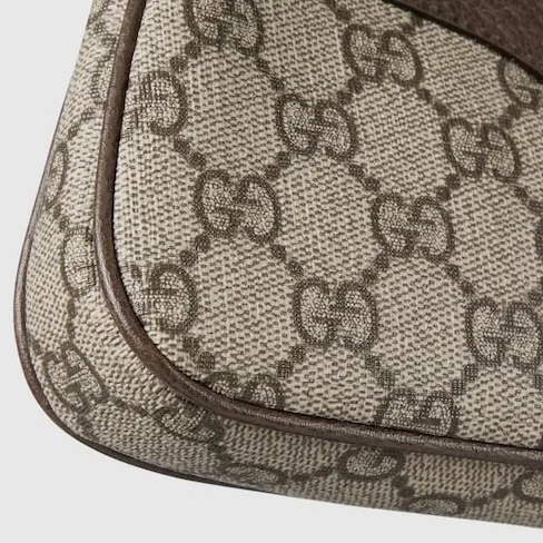 Gucci Ophidia Mini Shoulder Bag in Beige/ Ebony Gold Hardware Gucci Ophidia Mini Shoulder Bag in Beige/ Ebony Gold Hardware
