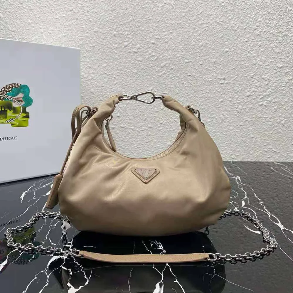 Prada Re-Edition 2006 Nylon Bag for Women in Sandy