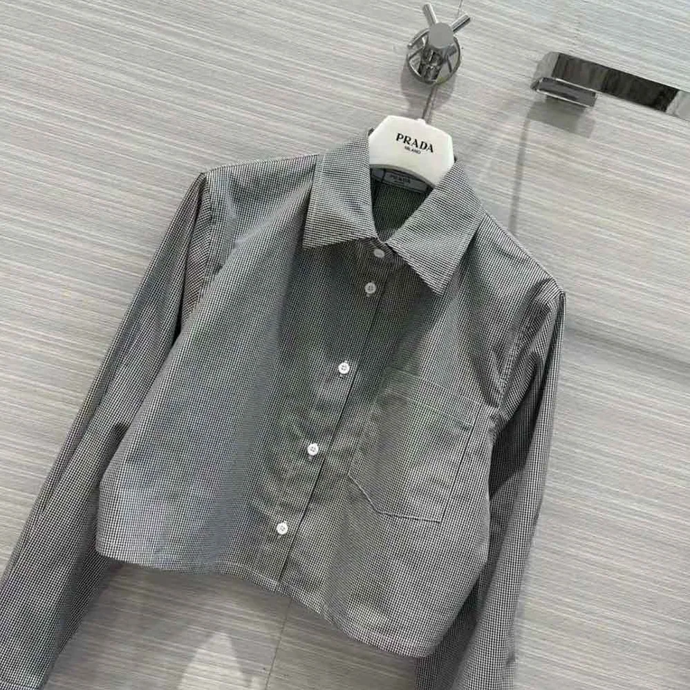 Prada Gingham Check Shirt for Women Prada Gingham Check Shirt for Women