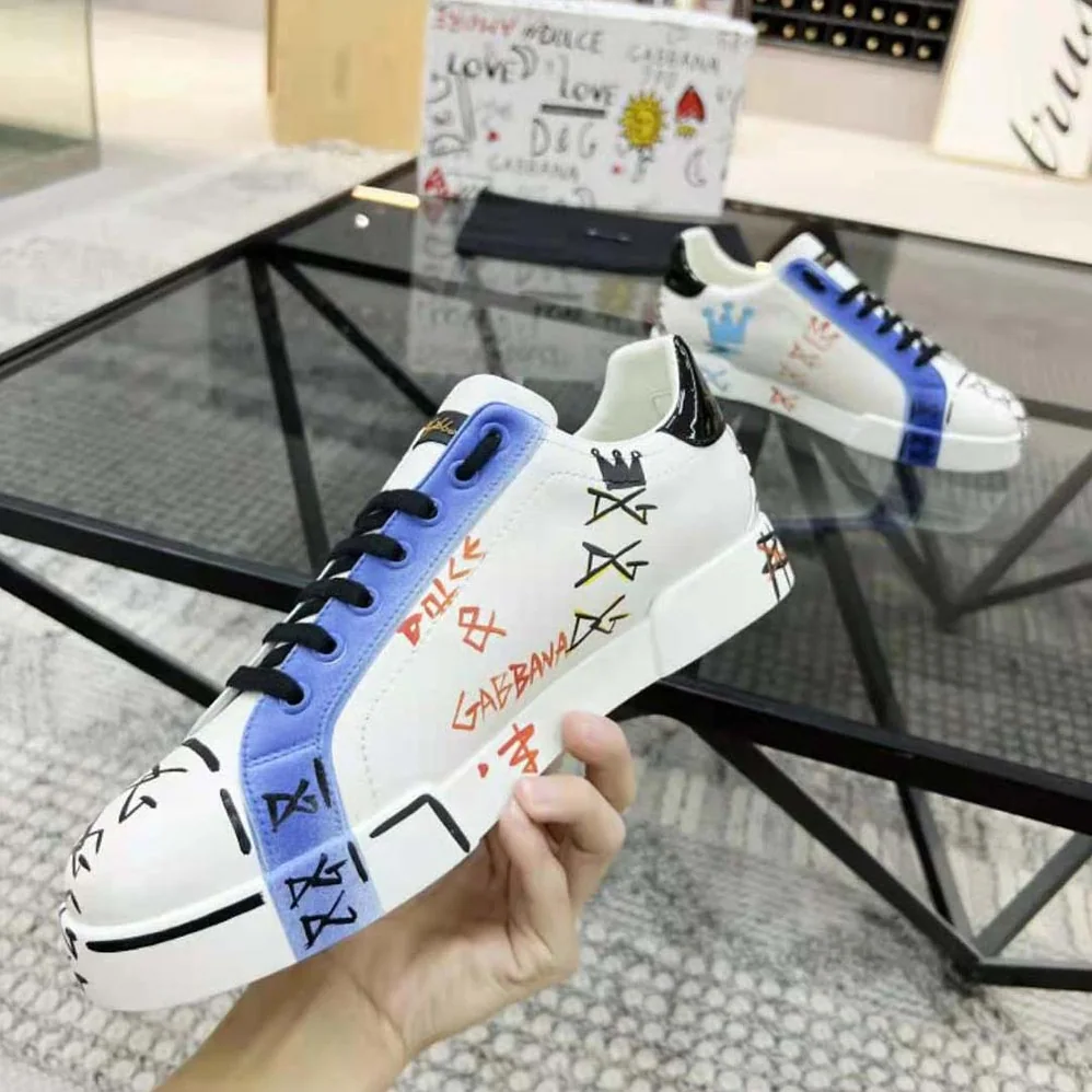 Dolce Gabbana D&G Limited Edition Portofino Sneakers for Unisex in Blue