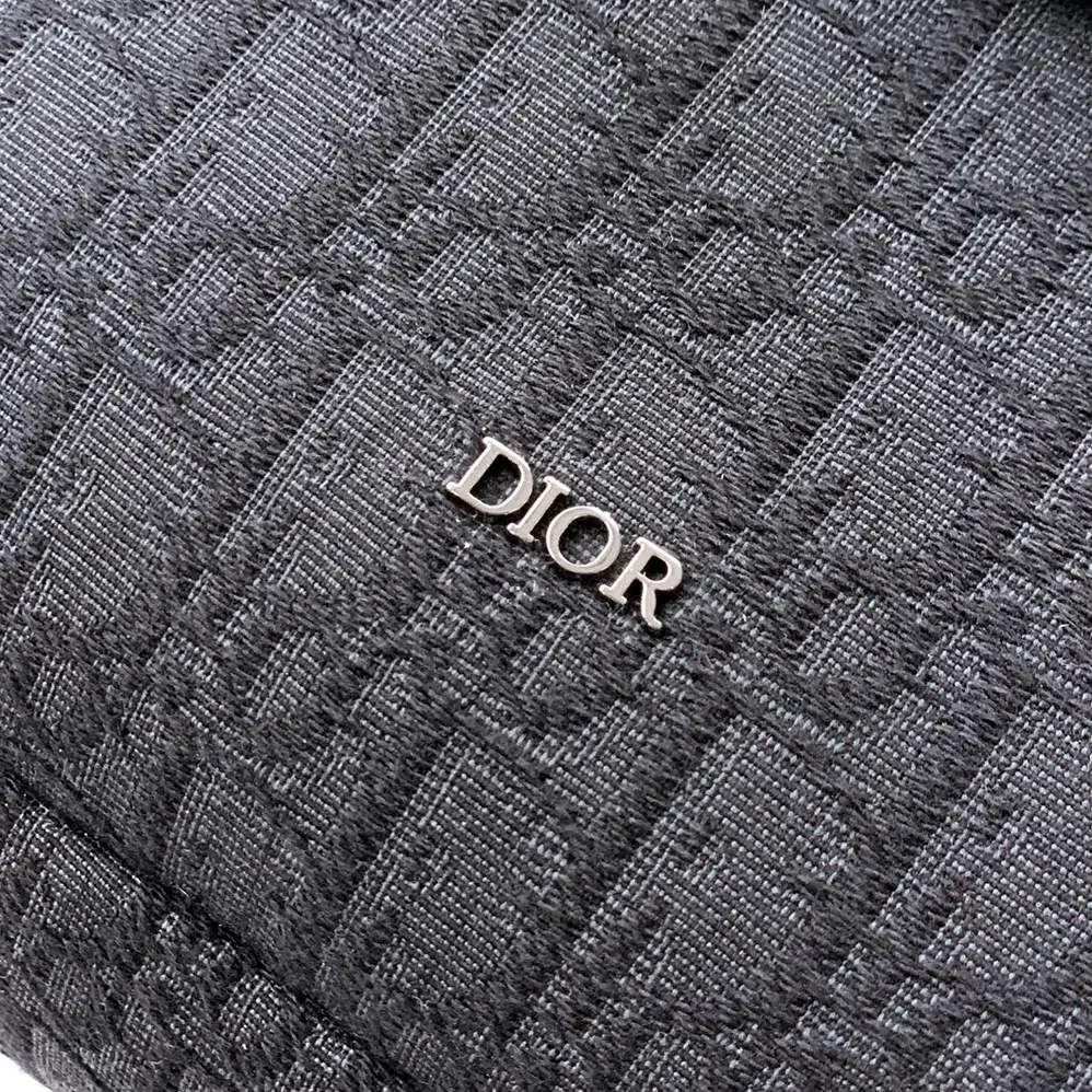 Dior Small Rider Soft Hobo Bag Black Dior Oblique Jacquard and Black Grained Calfskin for Men Dior Small Rider Soft Hobo Bag Black Dior Oblique Jacquard and Black Grained Calfskin for Men