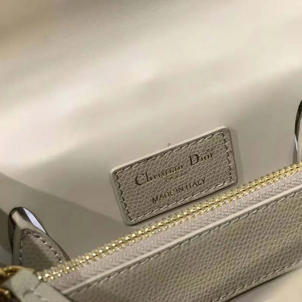 Dior Medium ST Honore Tote Latte Grained Calfskin for Women in White Dior Medium ST Honore Tote Latte Grained Calfskin for Women in White