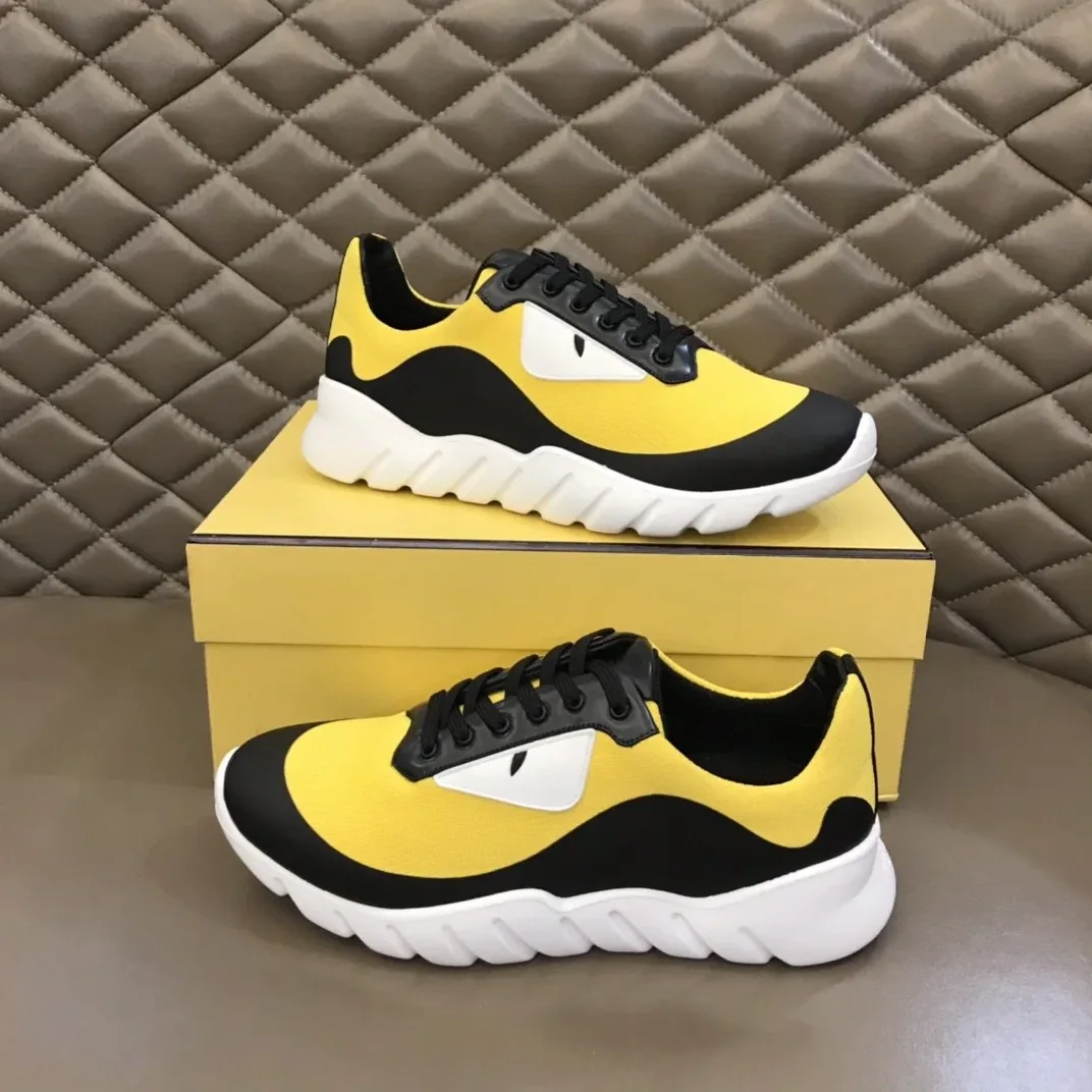 Fendi Force Black in Yellow Sneakers Fendi Force Black in Yellow Sneakers